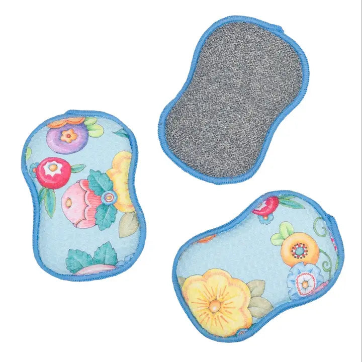 Once Again Home Co. Re:Usable Sponges (Set of 3) - Me Wildflower Garland