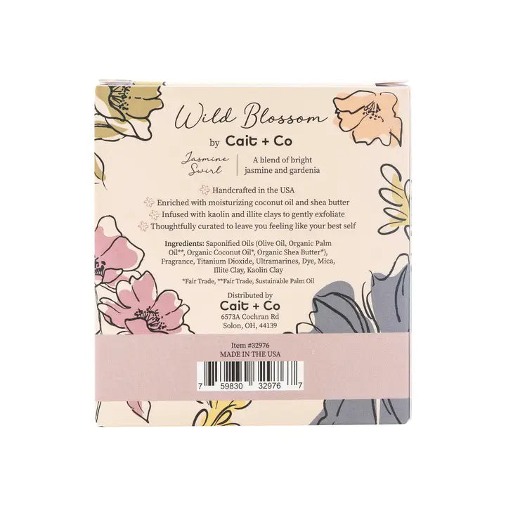 Cait + Co Wild Blossom Soap No. 7 - Jasmine Swirl