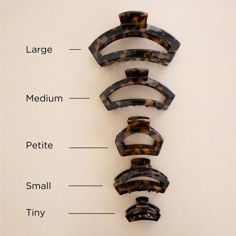 Teleties Open Tortoise | Petite | Hair Clip