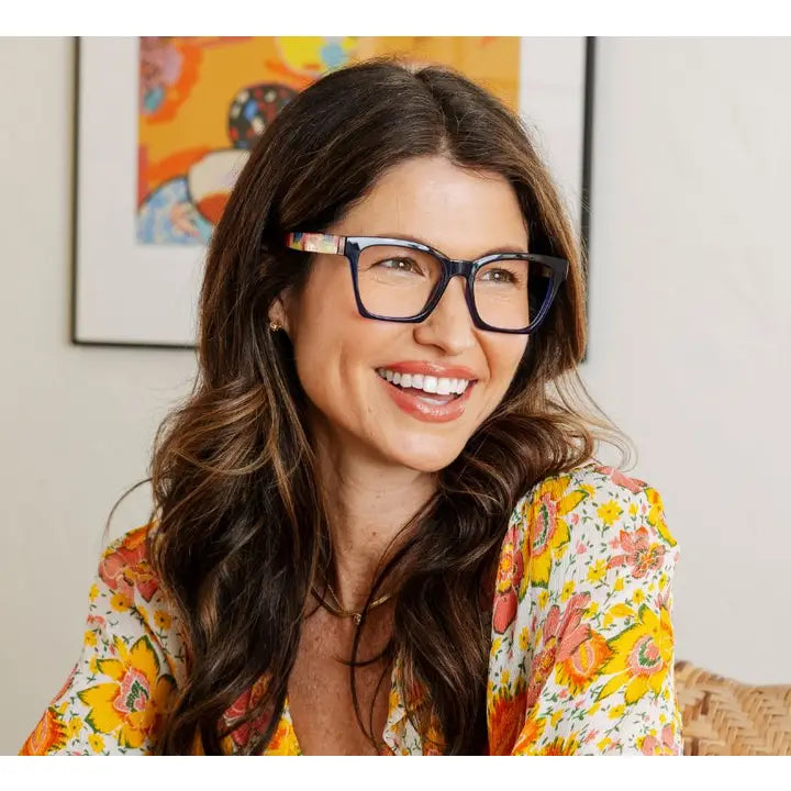 Peepers Maisie (Blue Light)-Blue/Ikat