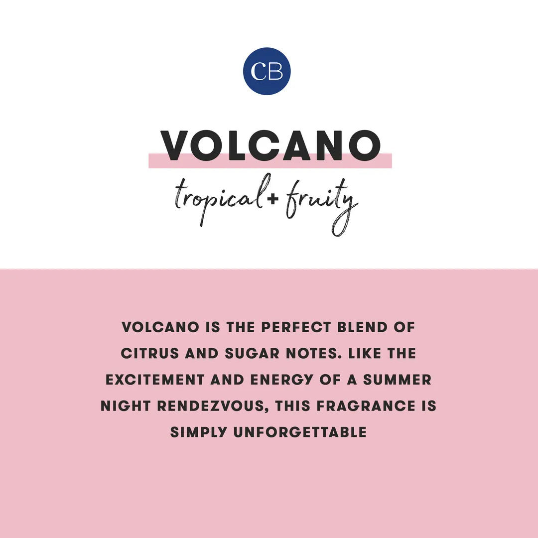 capri BLUE Volcano Pattern Play Signature Candle
