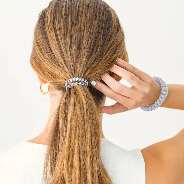 Teleties Spiral Hair Coil | Small | Totally Turquoise