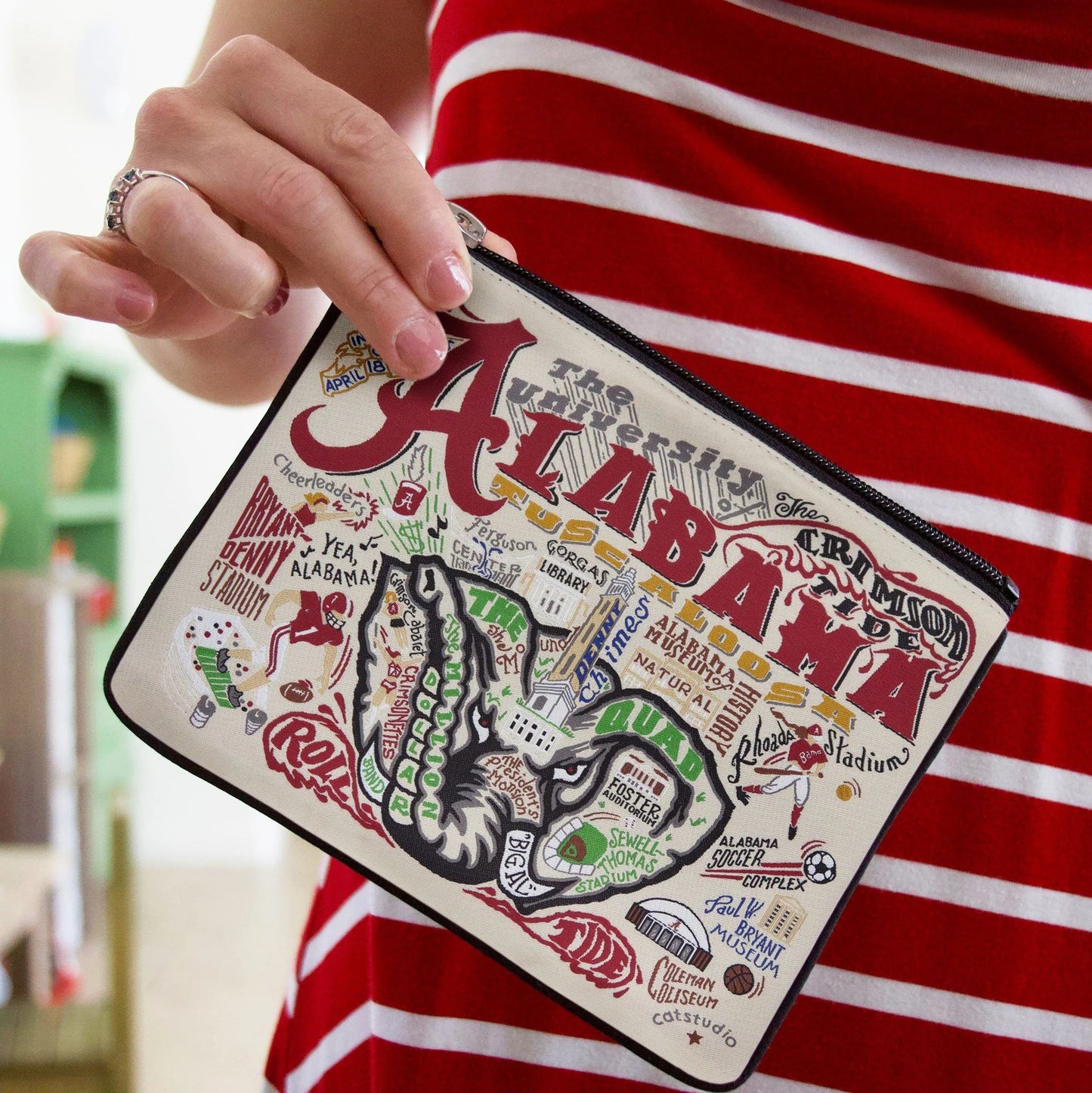 catstudio Alabama, University of Collegiate Zip Pouch
