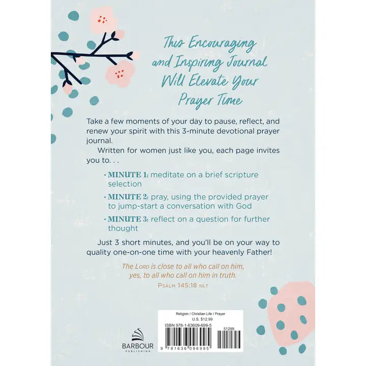 Barbour Publishing, Inc. Faithful in Prayer : A 3-Minute Devotional Prayer Journal
