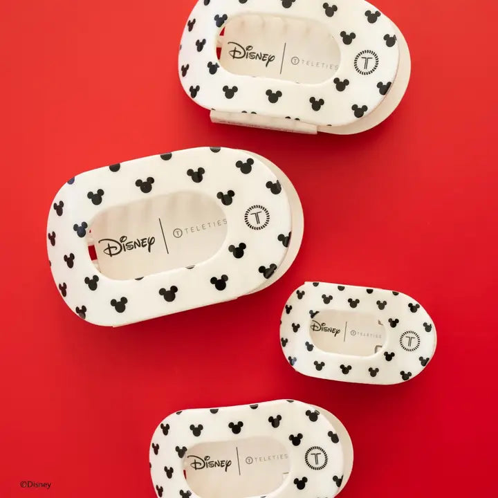Teleties Flat Round Hair Clip | Small | the Iconic Mickey Mouse