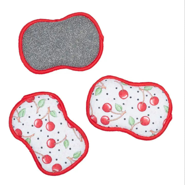 Once Again Home Co. Re:Usable Sponges (Set of 3) - Me Cherry Harvest