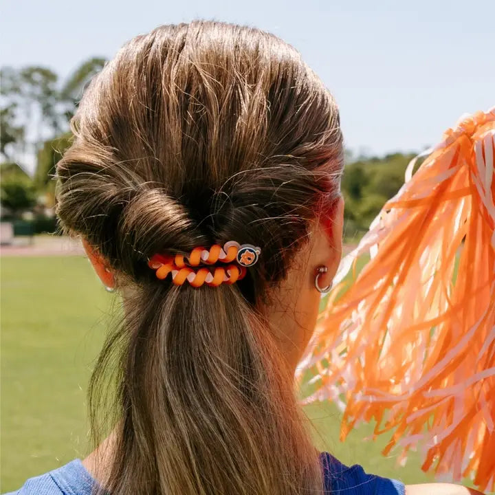 Teleties Spiral Hair Coils | Large | War Eagle! Hair Ties