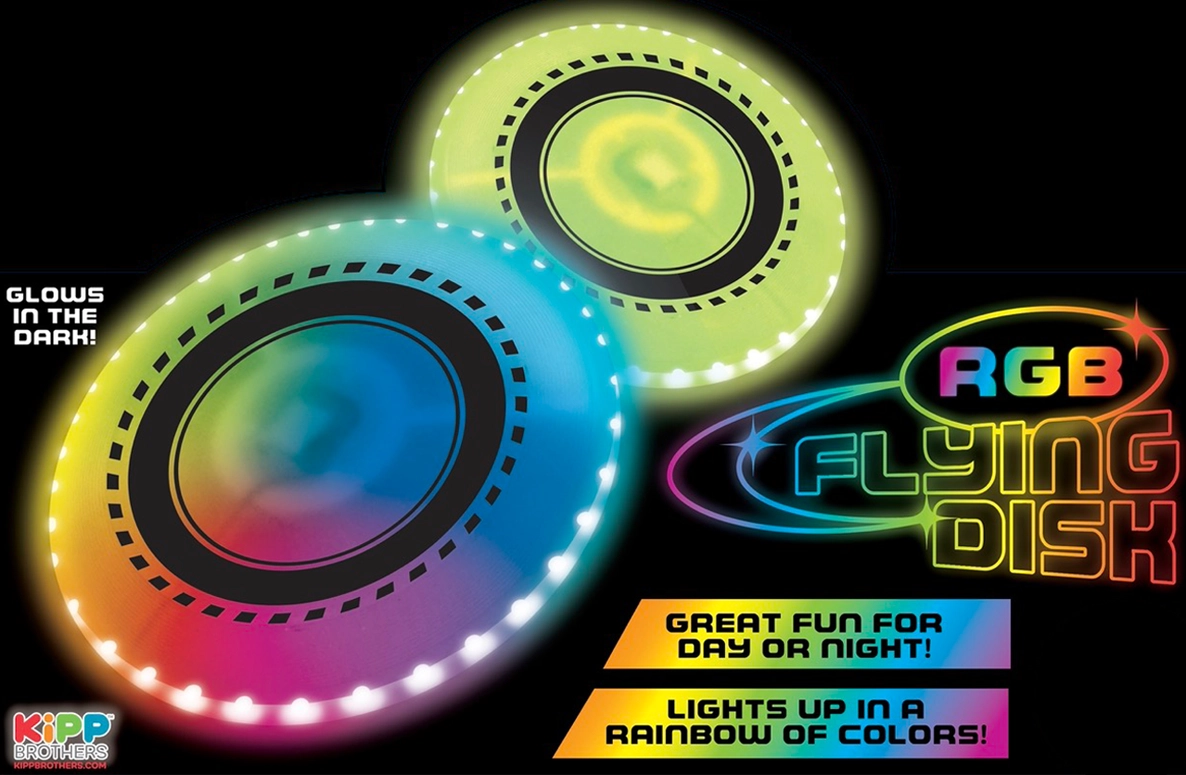 Rgb Glow in the Dark Light-Up Flying Disc