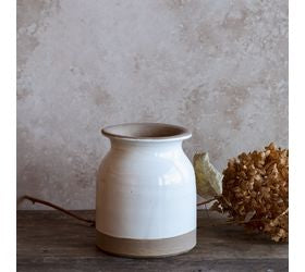 Pd HOME & GARDEN 5.7" TWO TONE CERAMIC VASE