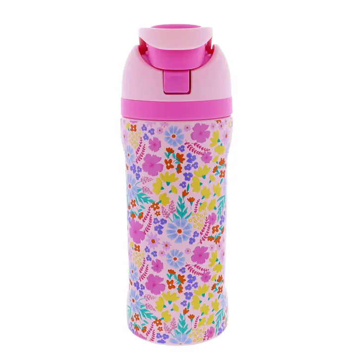 Jane Marie Kids Flourish & Bloom 16 oz. Water Bottle with Straw Cap