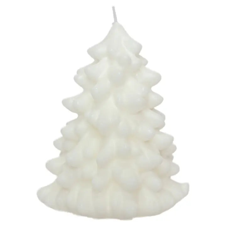 Boston International 5.5" White Spruce Tree Candle Christmas