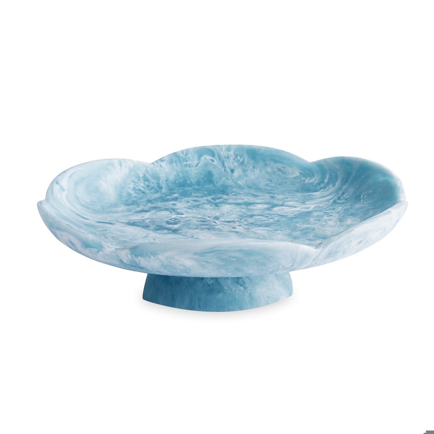 BEATRIZ BALL RESIN Amelia Pedestal Cake Plate (Aqua) (3358)