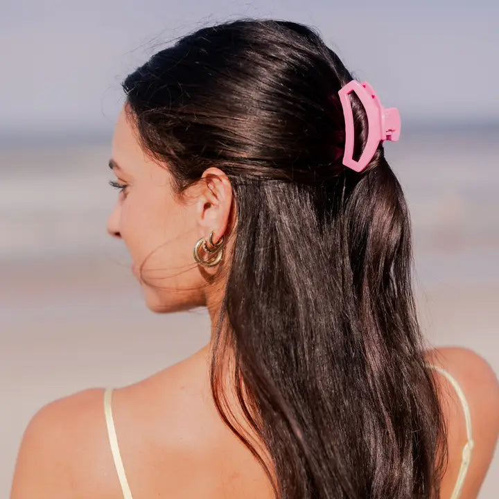 Teleties Open Hair Clip | Small | Paradise Pink