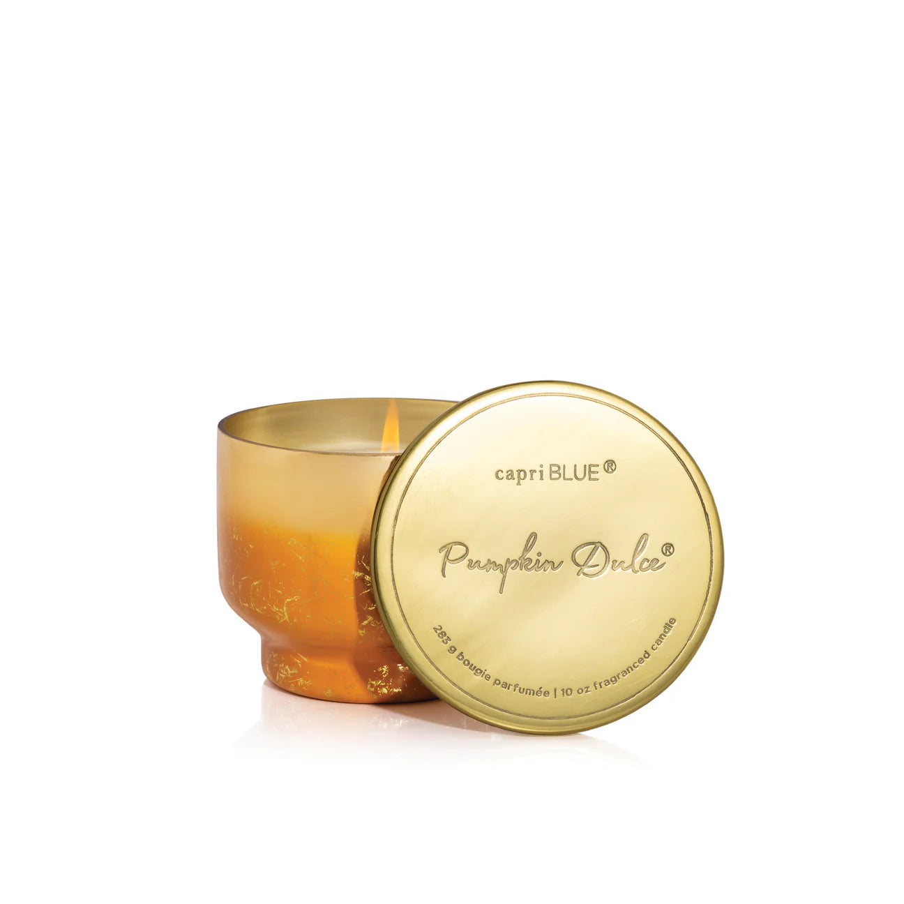 capri BLUE Pumpkin Dulce Glimmer Inverted Candle