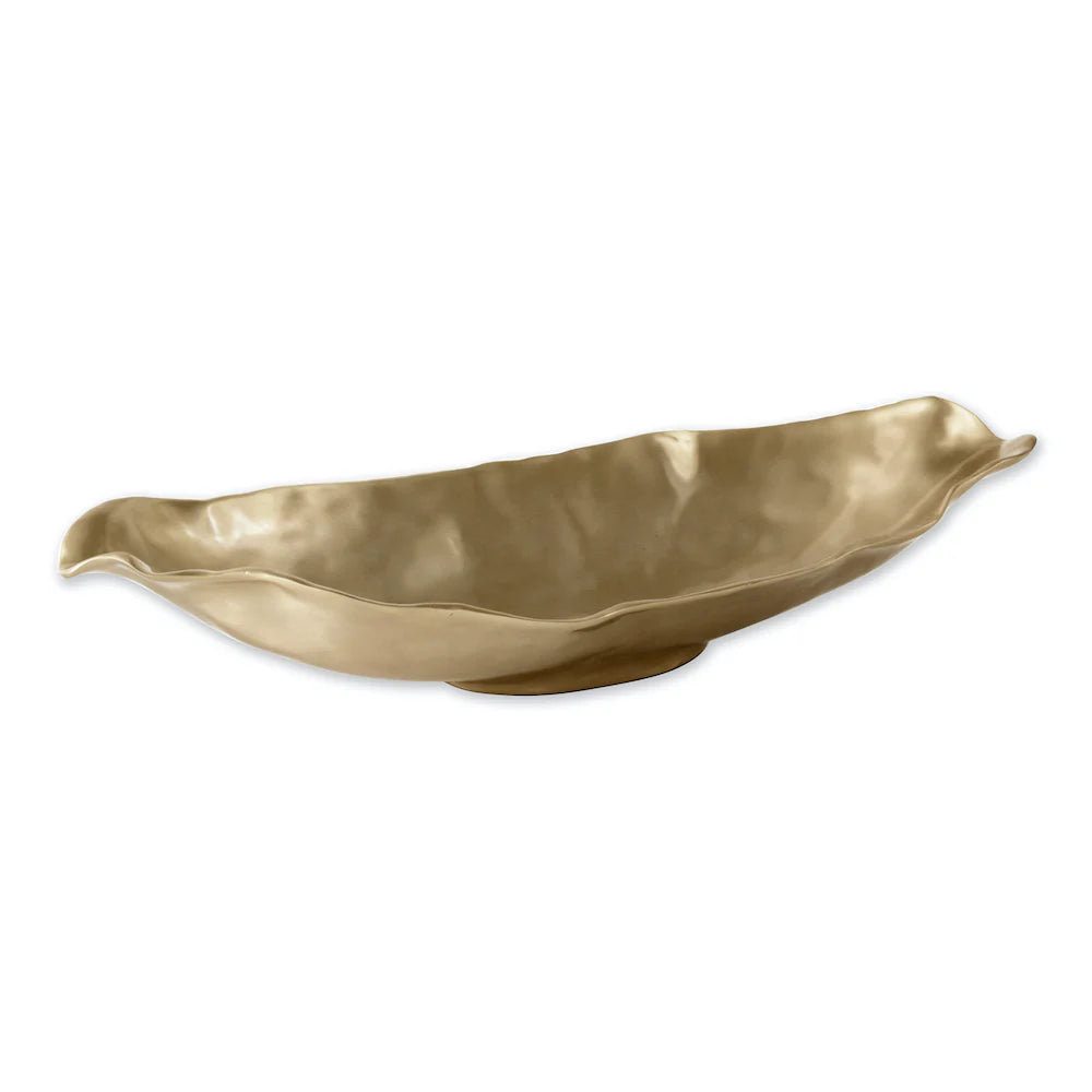 Beatriz Ball SIERRA MODERN Maia Medium Long Oval Bowl (Gold)