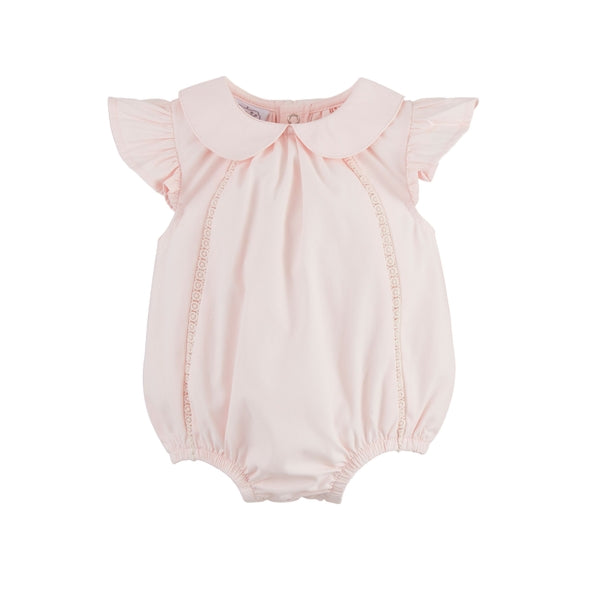 MUD PIE COLLARED POPLIN BABY BUBBLE-0-3M