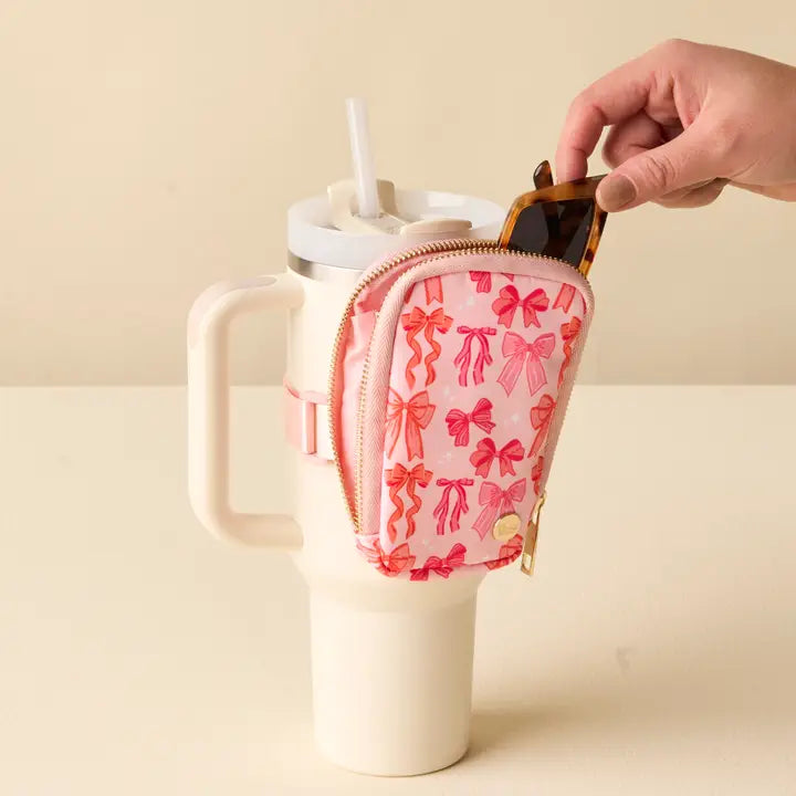 The Darling Effect Tumbler Fanny Pack-Blushing Bows