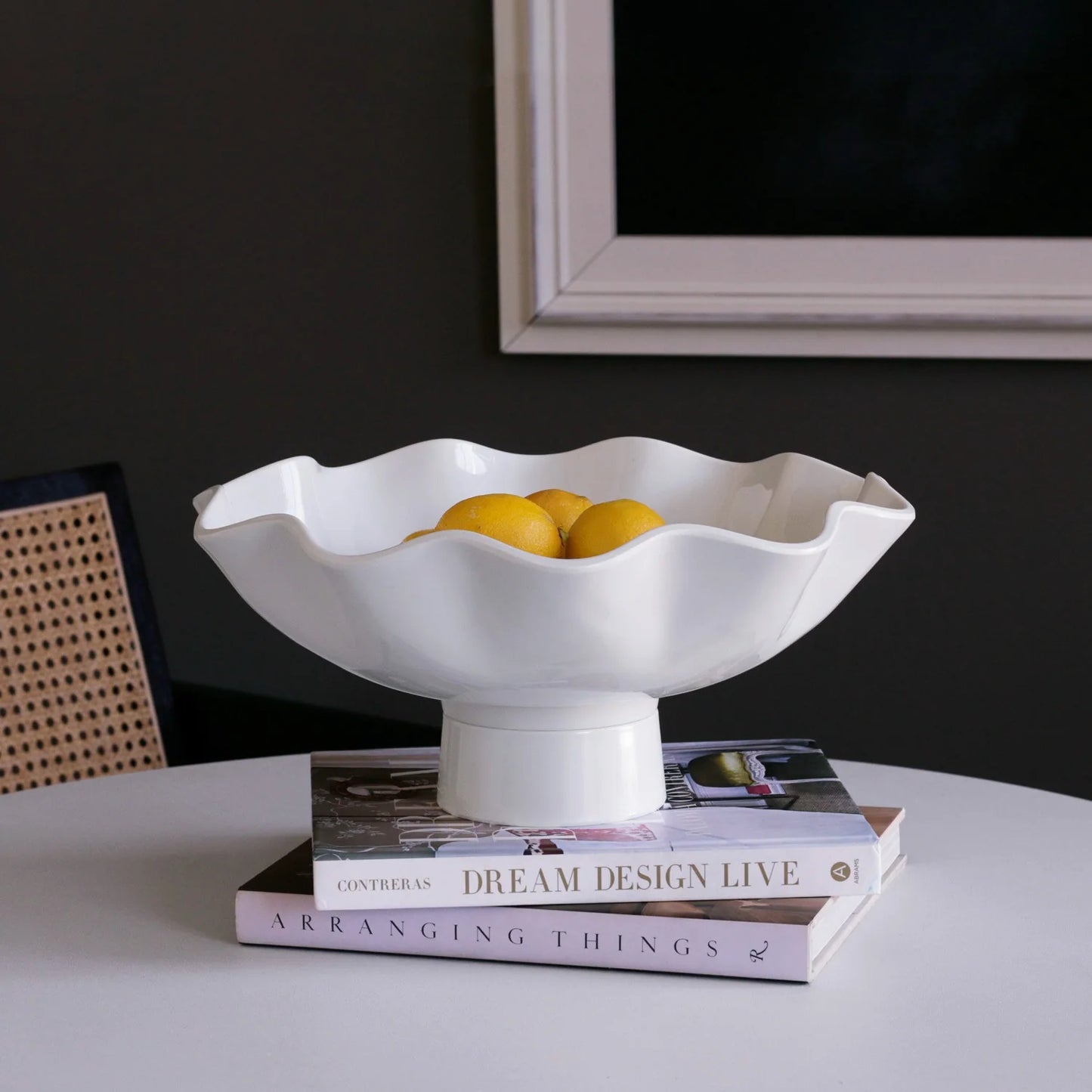 Beatriz Ball - Vida Havana - Carola Large Pedestal - White