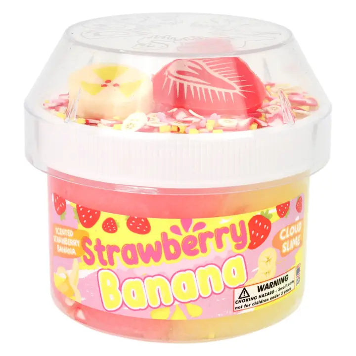 Dope Slimes Strawberry Banana - Cloud Textured Slime