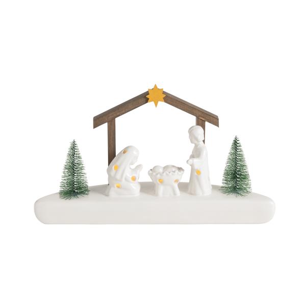 MUD PIE NATIVITY LIGHT-UP SITTER