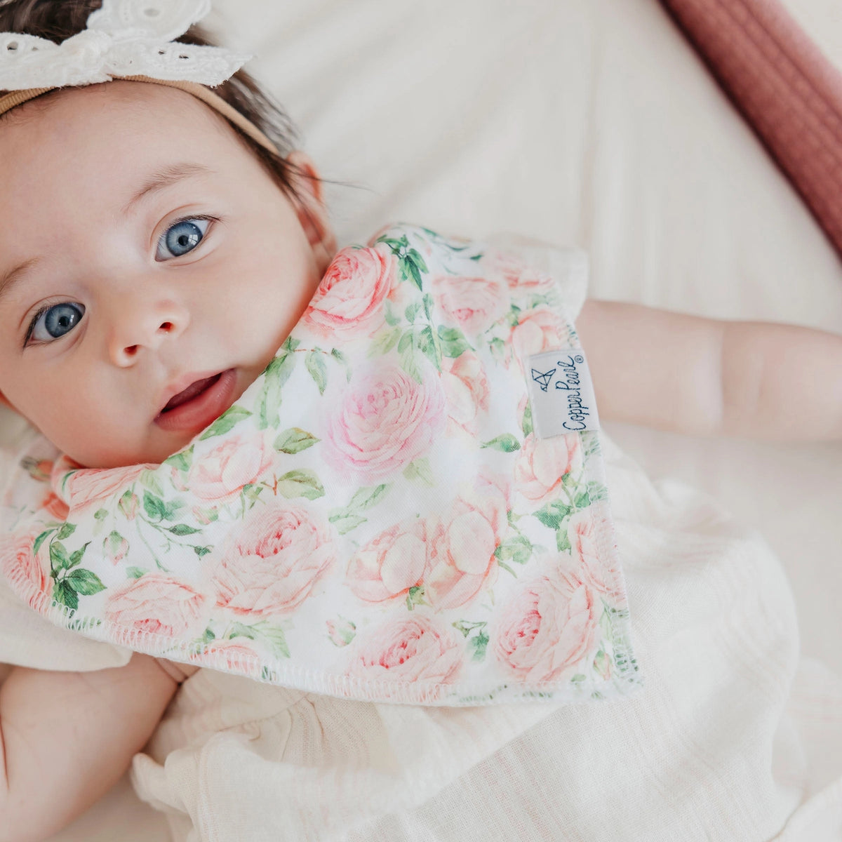 Copper Pearl 4 Pack Baby Bandana Bibs - Genevieve