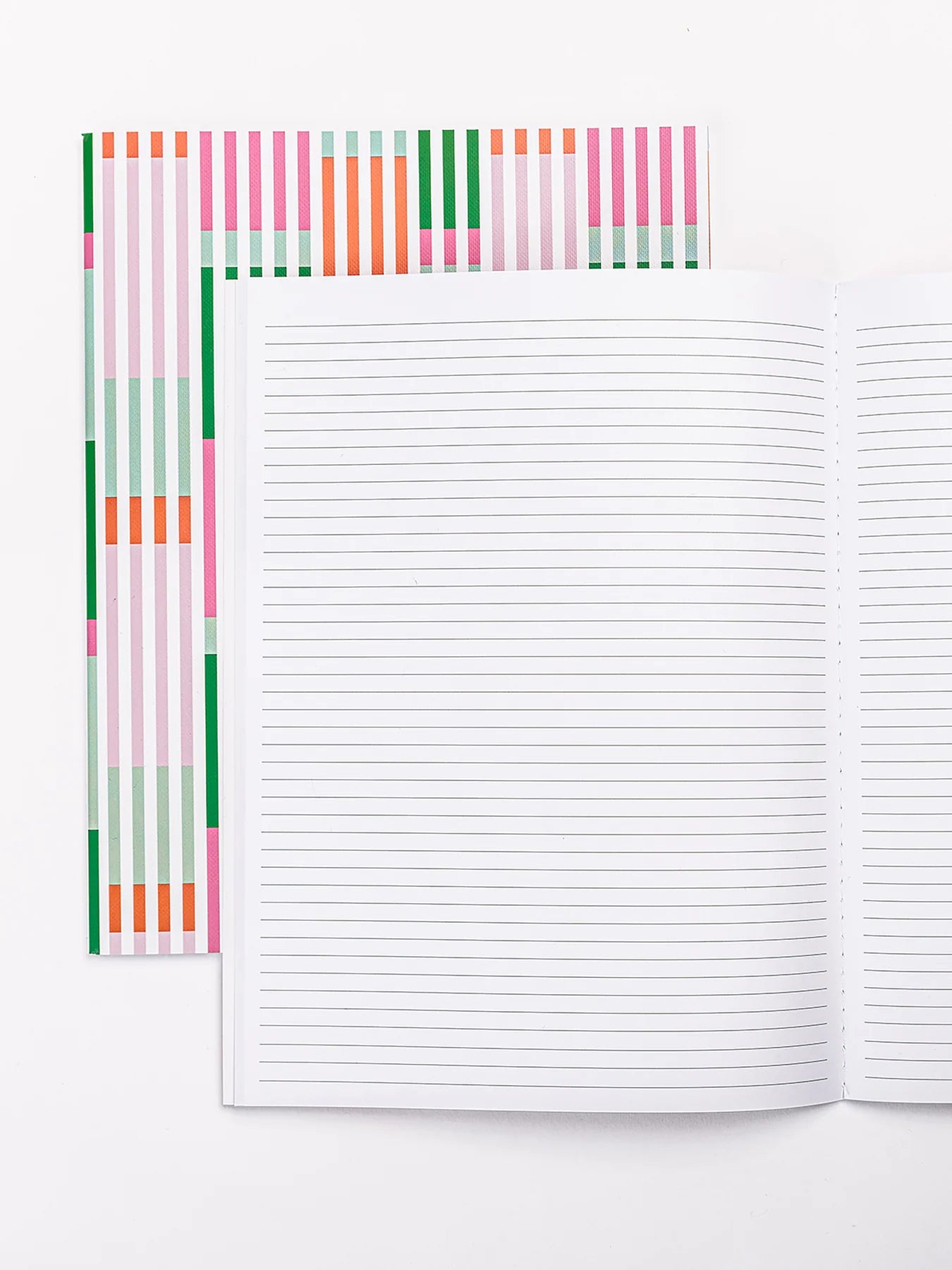 So Darling Large Notebook | Line It Up Pink & Green