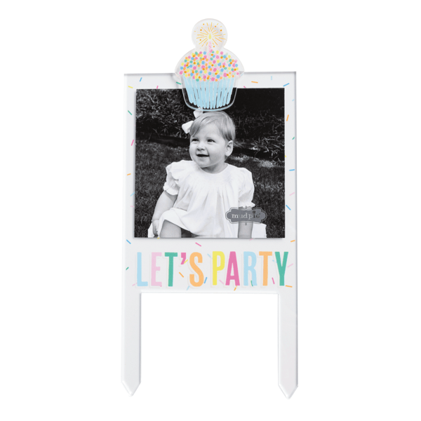 MUD PIE LETS PARTY CAKE TOPPER FRAME