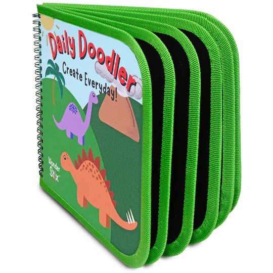 Daily Doodler Reusable Activity Book- Includes 4 Wonder Stix