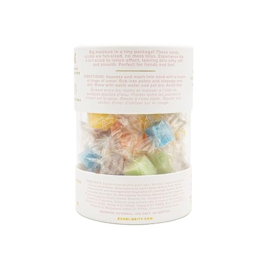 Bonblissity Sweet+Single Moisturizing Candy Scrub Assorted Scents 30piece
