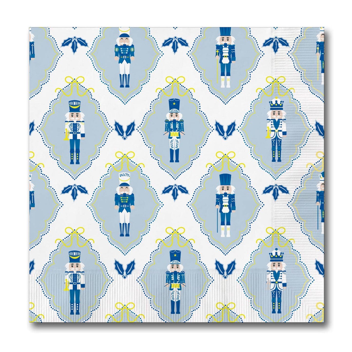 Mary Square Cocktail Napkins Scallop Nutcracker