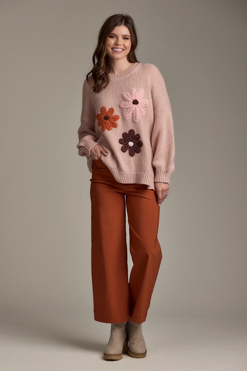 MUD PIE FARLEY FLORAL SWEATER