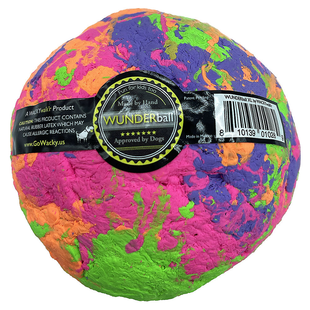 WACKYwalk'r WUNDERBALL Fetch Dog Toy, Color Varies