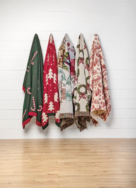 MUD PIE KNIT CHRISTMAS TREE THROW BLANKET