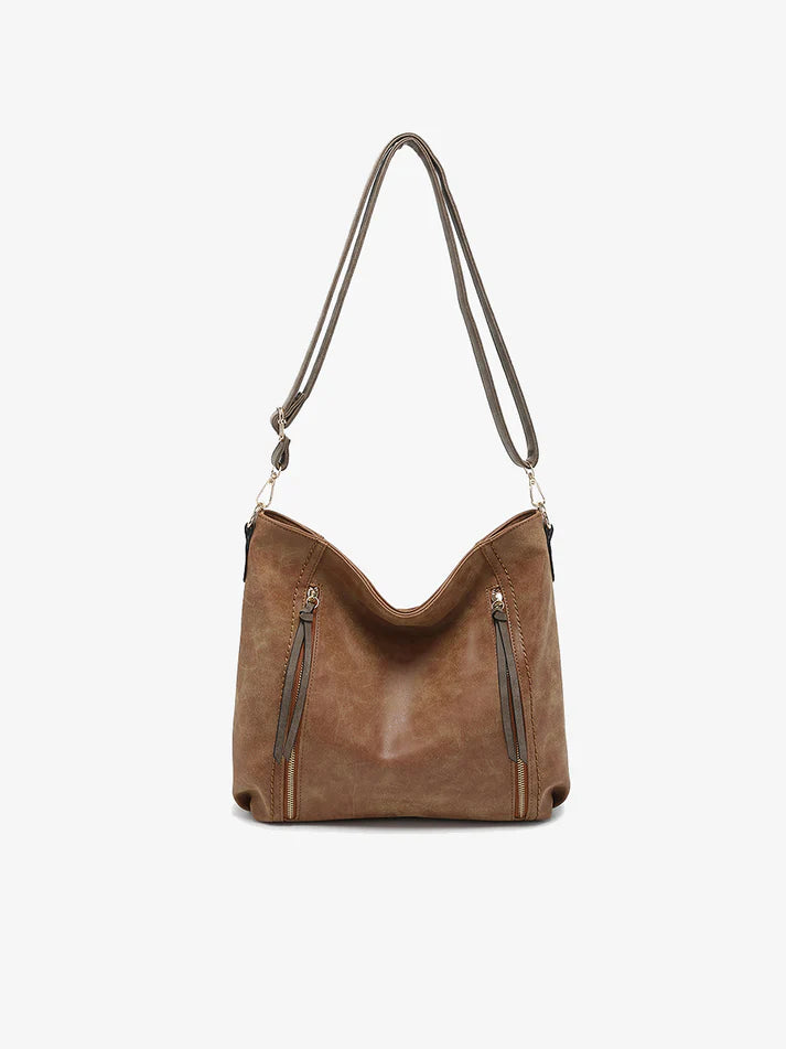 Jen & Co. Mina Hobo Bag Tan