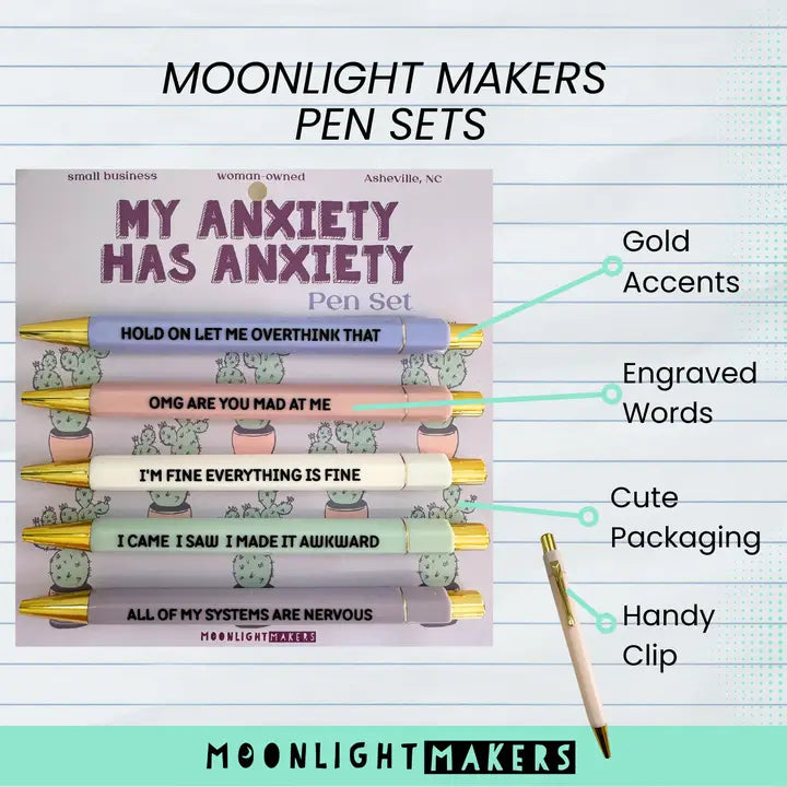 My Anxiety Has Anxiety - Funny Pen Set