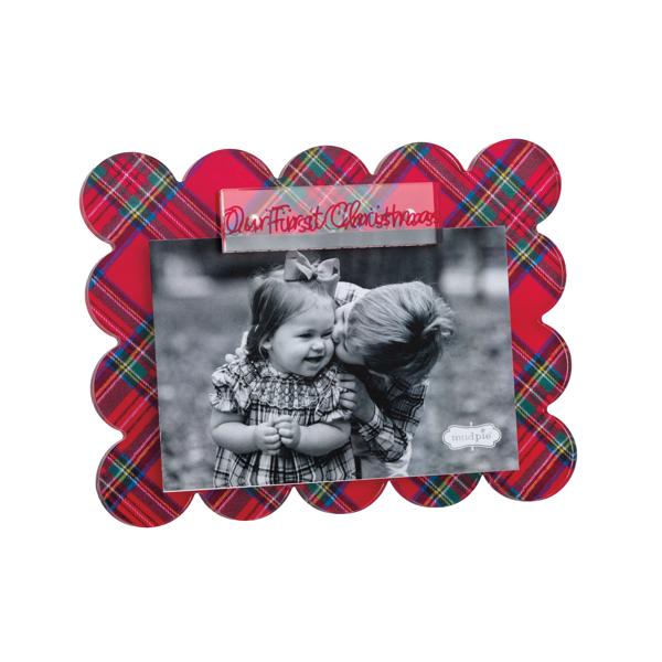 MUD PIE OUR FIRST CHRISTMAS ACRYLIC FRAME