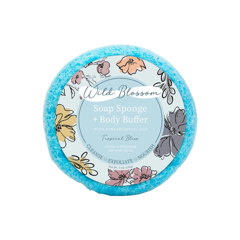 Cait + Co Wild Blossom Soap Infused Body Buffer-Tropical Bliss