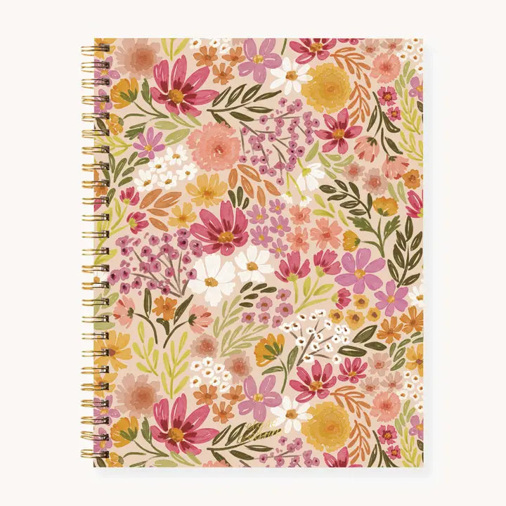 Elyse Breanne Design Primrose Petals Softcover Spiral Notebook