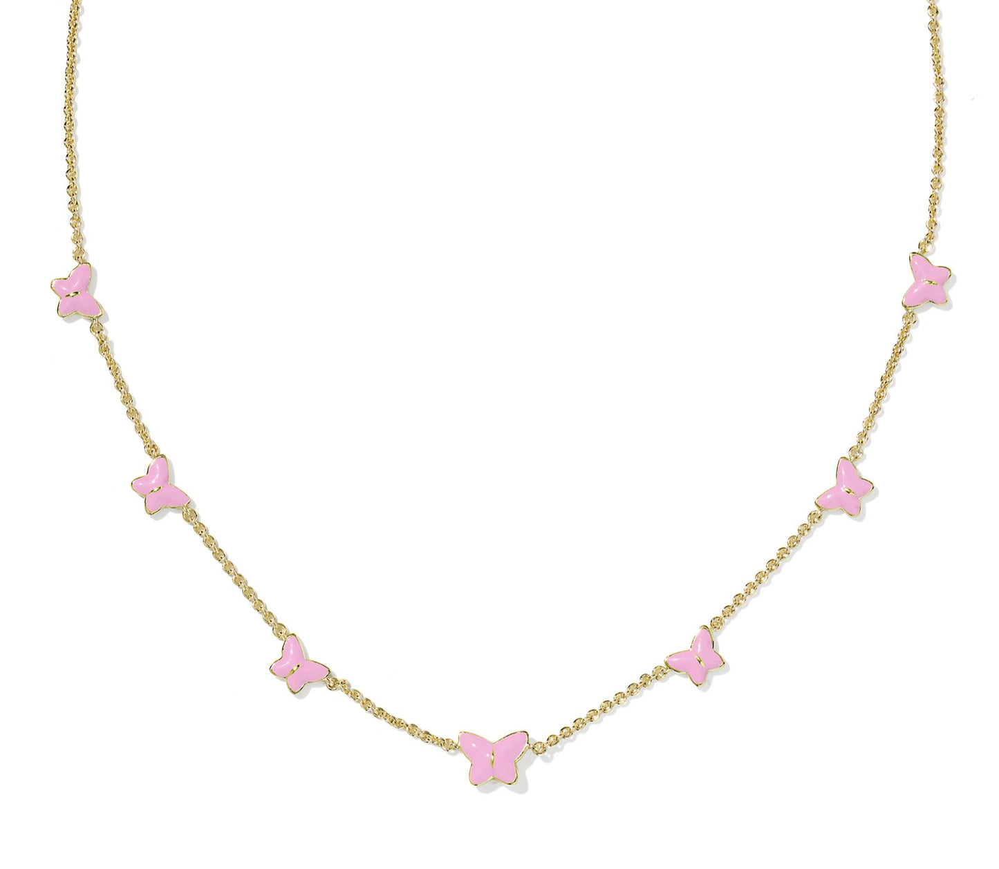 KENDRA SCOTT LILLIA BUTTERFLY ENAMEL STRAND NECKLACE