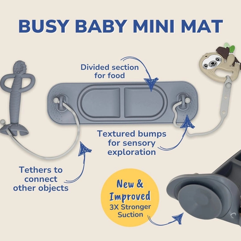 Busy Baby Mini Mat-Pewter
