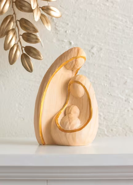 MUD PIE GOLD EDGE NATIVITY SITTER