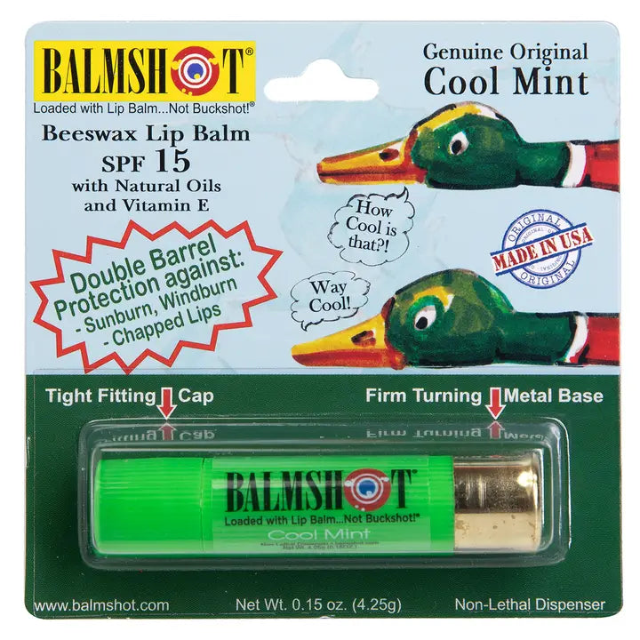 BALMSHOT Cool Mint Beeswax Lip Balm