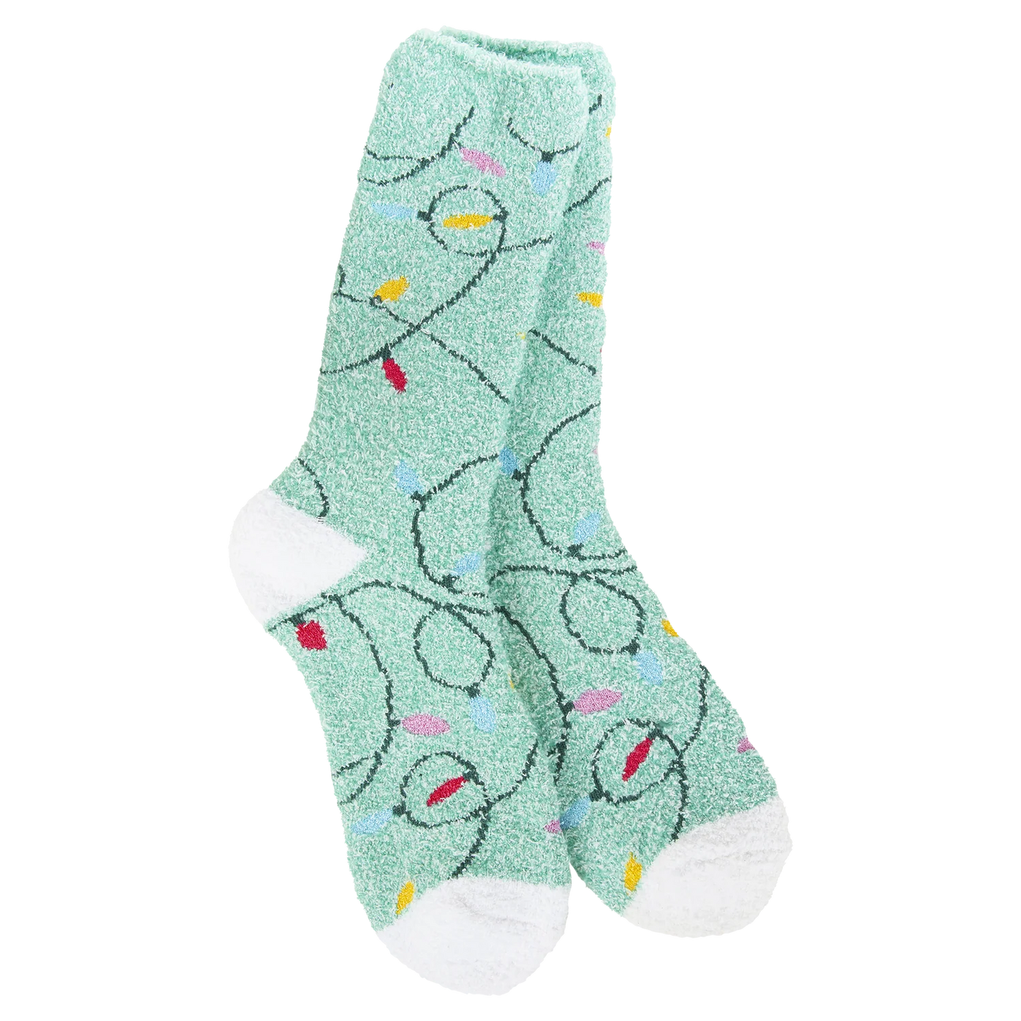 World's Softest Socks Holiday Cozy Crew-Holiday Lights