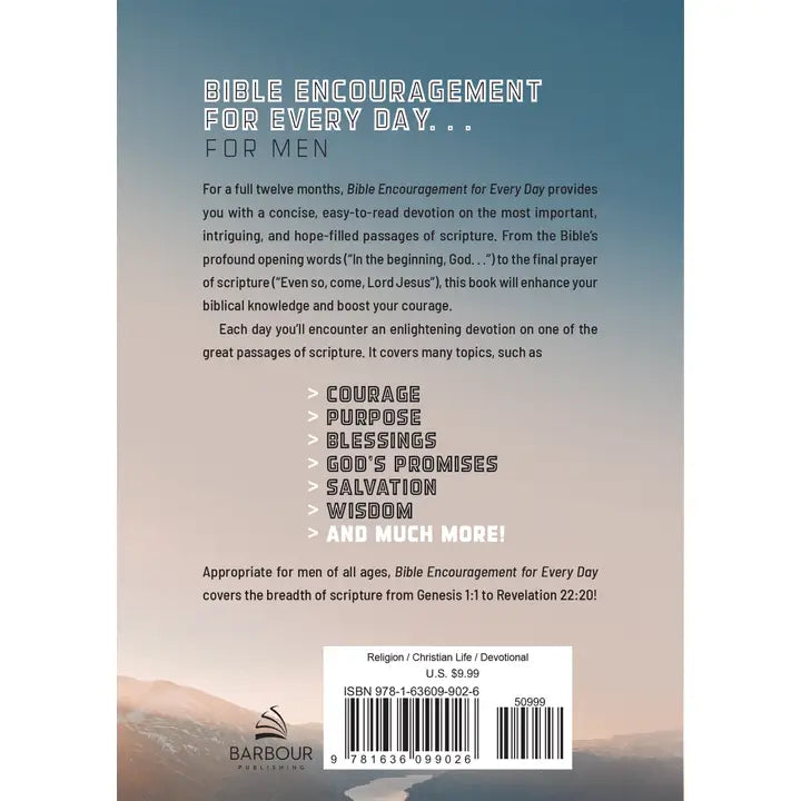 Bible Encouragement For Every Day: Daily Devotions For Men