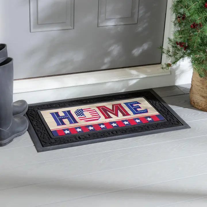 Evergreen Enterprises Patriotic Home Sassafras Mat
