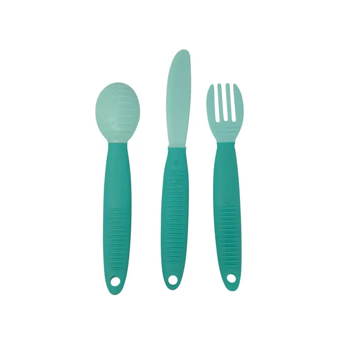 Busy Baby Eating Utensils-Spearmint