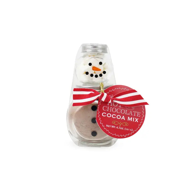 Too Good Gourmet 2 Stack Glass Jar - Snowman Cocoa Set
