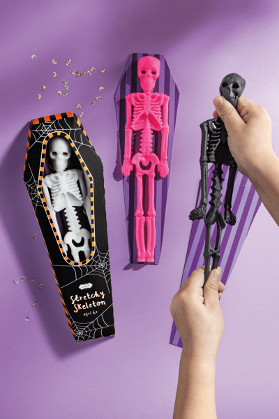 MUD PIE BLACK STRETCHY SKELETON