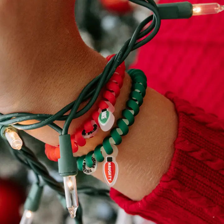 Teleties Spiral Hair Coils | Small | Naughty or Nice Hair Ties