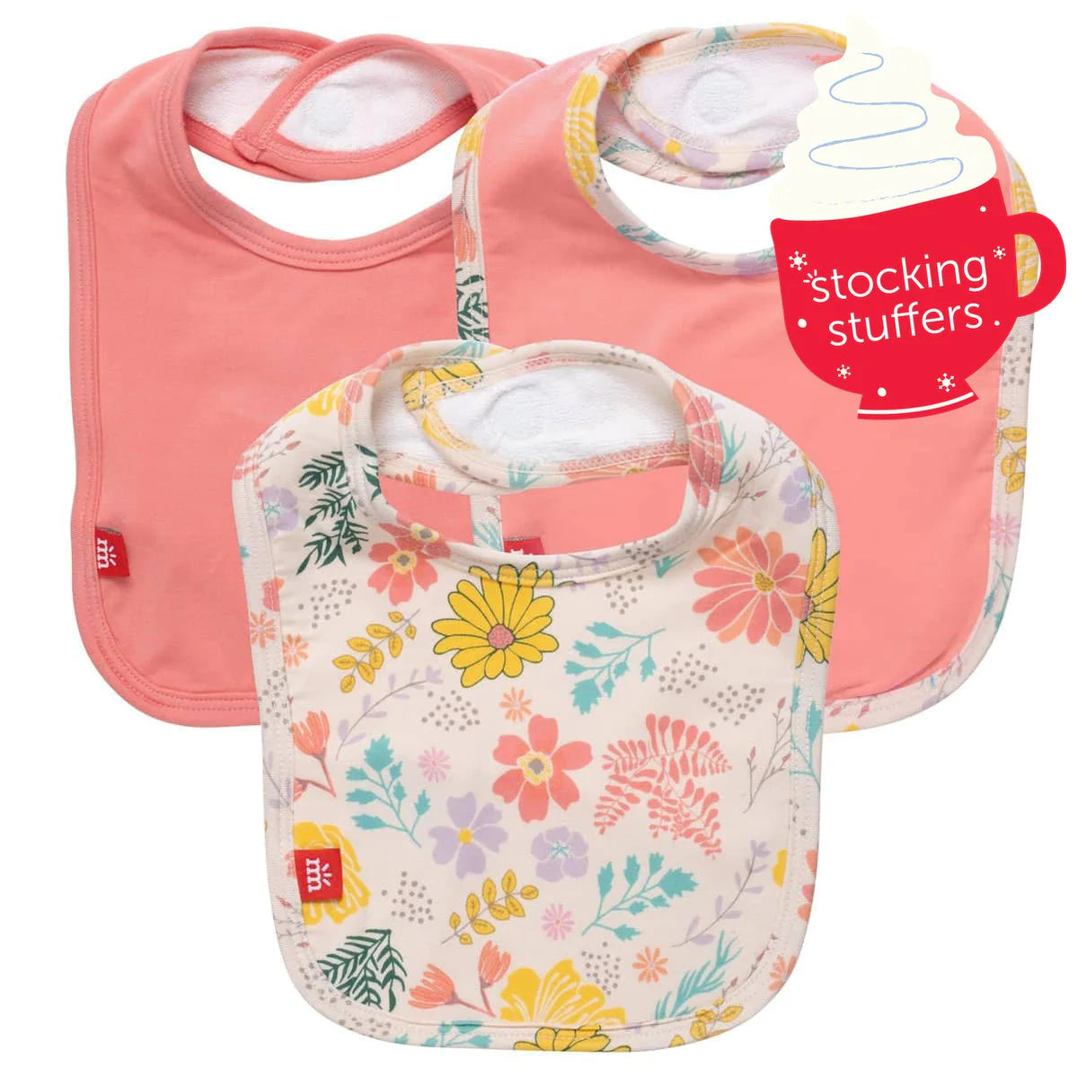 Magnetic Me Primrose Cottage Modal Magnetic Stay Dry Infant Bib 3-pack